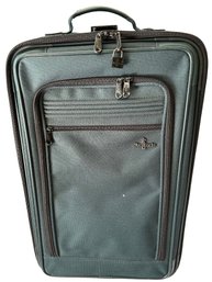 Dark Green Suitcase/ Luggage By Atlantic - 14x8x24