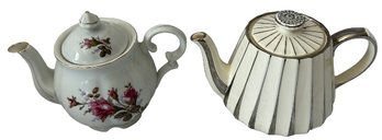 Vintage Rose Teapot And Sadler Teapot
