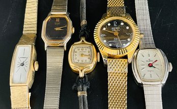 Vintage Ladies Watches, Untested- Helbros, Longiness, Seiko, Withauser, Goldtones, Silvertones