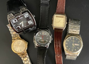 Vintage Mens Watches, Untested - Mathey Tissot, Timex - Silvertone, Goldtone