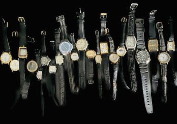 Lot Of Vintage Watches, Mens And Womens, Untested - Some Bands Need Replacing, Goldtone, Silvertone