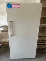 Upright Freezer, Working. Needs Cleaning.
