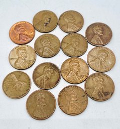 Pennies: 1959 1944, 1941, 1957, 1948, 1956, 1946, 1947, 1951, 1952, 1942