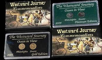 Westward Journey Commemorative Coins, Platinum Edition, Gold Edition, 2005, Ocean In View