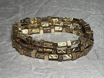 8.5 Inch (approximately) Base Metal Bracelet With Elastic Band