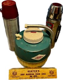 Thermos, Water Jug, Duck Call