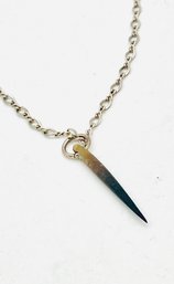 Thorn Pendant. Silver Chain. See Photo For Marking.