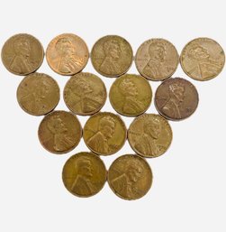 Pennies: 1945, 1956, 1944, 1957, 1953, 1954, 1952, 1942, 1958, 1951