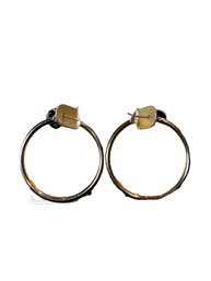 Monet 1.125in Hoop Earrings With 14K Gold Posts