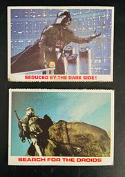 Trading Cards: 1977 Star Wars, 1980 Empire Strikes Back.