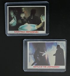 Trading Cards: Empire Strikes Back, Star Wars, 1977, 1980, Battle Of The Lightsabers, Cantina Denizens