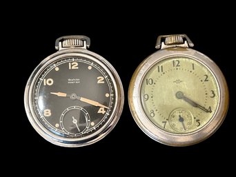 Pair Of Rustic Pocket Watches- Not Currently Running