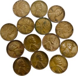 Pennies: 1940, 1941, 1958D, 1957D, 1944D, 1952D, 1944, 1946, 1929, 1951D, 1941