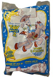 McDonald's 'Toy Story 2' Woody & Bullseye Candy Dispenser Toy In Original Package
