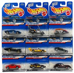 Set Of 9 Hotwheels 1999 First Editions:, Ford GT-40, Porsche 911, GT3 Cup And Others