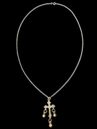 Cross Necklace On 24 Chain