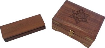 Interesting Wooden Boxes - 6'