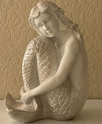 Porcelain Mermaid Figurine/statue (8in Tall)