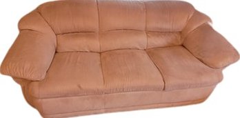 Rubelli Velour Sofa  Good Condition, Beige In Color Not Pink (70'L X 31'W X 33'H)