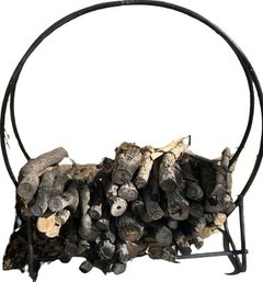 Circular Firewood Rack With Or Without Wood 46 High