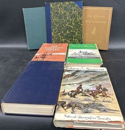 Book Lot, Including, When Grass Was King, The American Indian, The Round Earth On Flat Paper And Many More