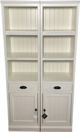 Pair Of Matching Book Cases From Williams Sonoma (Individual Unit-18.75x72x16) With Tags