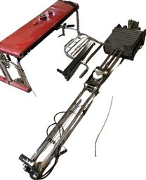 Disassembled RED Bench With Pulley Weights (Not Tested)