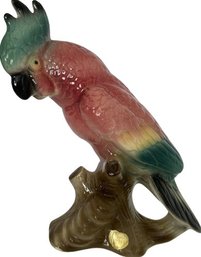 Royal Copley Porcelain Parrot. Stands 8' Tall