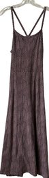 PACT, Ladies Long Dress, Size Medium, Different Shades Of Purple With Black Accent