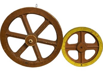 Hanging Wagon Wheel Decor-19in And 12.5in Across