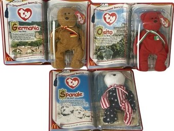 International Bears II, Ty -- Osito, Germania, Spangle- New In Packaging