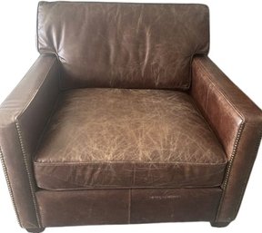 Oversized Leather Chair  39 Wide X 38 Deep X 35 Tall