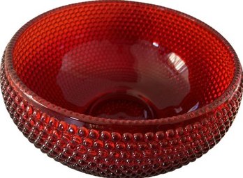 Red Glass Bowl - 11'