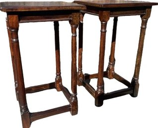 Wooden Side Tables,  Set Of 3