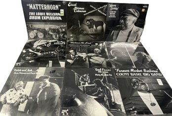 9 Unopened Vinyl Record Collection Including Monty Alexander Trio, Joe Pass, Louie Bellson