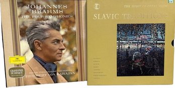 2 Vinyl Box Sets, Brahms The Four Symphonies, Slavic Traditions
