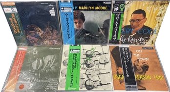 Japanese Press, Vinyl Records (6) Includes Lee Konitz, Marilyn Moore, Art Pepper And More!