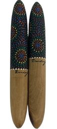 (2) Didgeridoo- 10' Length, Painted Dungary