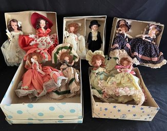 Vintage Miniature Dolls By Hollywood Doll & Nancy Ann Storybook Dolls