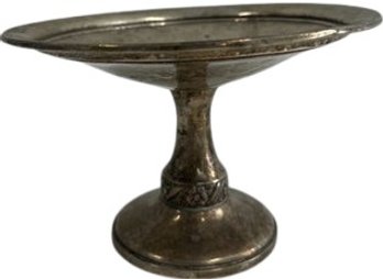 5oz Floret Sterling Reinforced With Cement Platter - 4.4'H