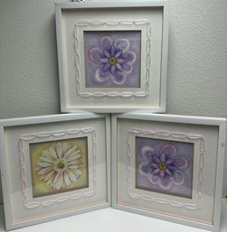 (Three) Floral Pictures Wall Art