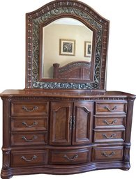 Wynwood Dresser With Large Mirror 69 X Wide X 18 Deep X 40.5 Tall