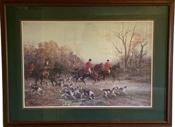 Framed Colonial Hunting Print From Haywood (40x30.5)