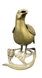 Bronze Quail Ashtray/Incense Pot