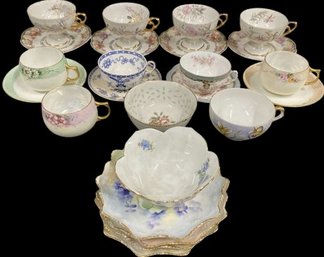 Collection Of Assorted Teacups And Saucers