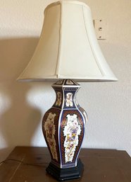 Porcelain Style Table Lamp 28H Tested, Working!