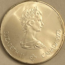 1976 Canadian 5 Dollars Silver Montreal Coin