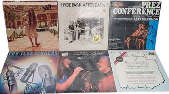 Vinyl Records (6) Unopened. Lester Young , Nicolette, Mose Allison , Holly Near & Ronnie Gilbert