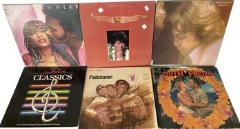 Collection Of Vinyl Records (6) Includes Neil Diamond, Peach And Herb And More!