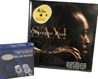 2 Unopened Box Sets, 4 CDs Sax Giuseppe Pino And Blue Box2 Jazz Vocalists